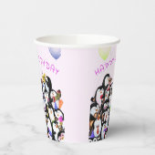 Verjaardag Pinguïn Party Paper Cups - Aangepaste t Papieren Bekers (Links)