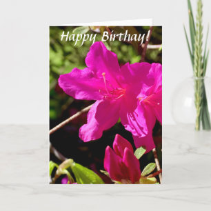 Verjaardag Pink Azalea Kaart