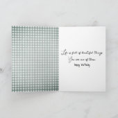 Verjaardag Pioen Boeket Kaart (Binnen)