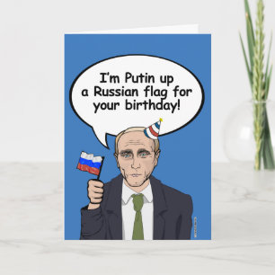 Verjaardag Poetin Kaart - Ik ben een Russische vla