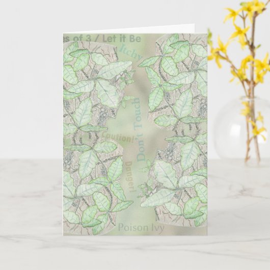 Verjaardag Poison Ivy Kaart (Gele Bloem)