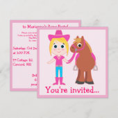 Verjaardag: Pony Kaart (Voorkant / Achterkant)