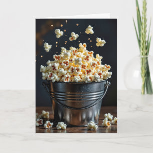Verjaardag Popcorn Bucket Kaart