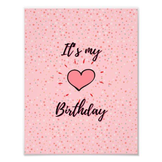 Verjaardag poster voor kinderen (Voorkant)