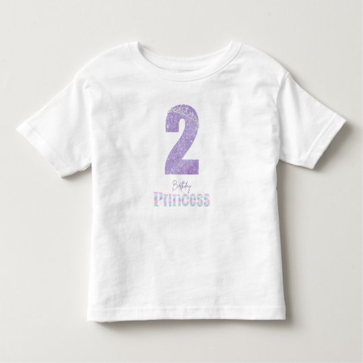 Verjaardag Prinses 2 jaar oud T-shirt (Voorkant)