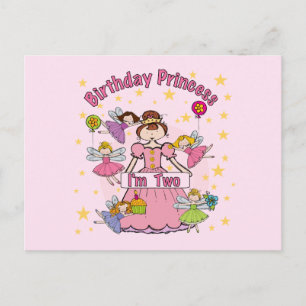 Verjaardag Prinses Ik ben Twee T-shirts en Geschen Briefkaart