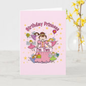 Verjaardag Prinses Ik ben Twee T-shirts en Geschen Kaart (Gele Bloem)