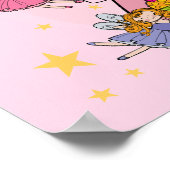 Verjaardag Prinses Ik ben Vier T-shirts en Geschen Poster (Hoek)