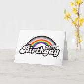 Verjaardag Progress Pride Kaart (Gele Bloem)