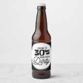 VERJAARDAG, PROOST, 30E VERJAARDAG, GUNSTEN BIER ETIKET (Voorkant)
