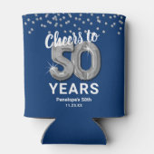 Verjaardag Proost op 50 jaar Blikjeskoeler (Achterkant)