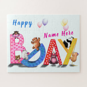 Verjaardag Puzzel Cadeaus Baby Beer Party Custom N Legpuzzel