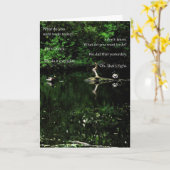 Verjaardag Quacks Kaart (Gele Bloem)