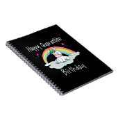 Verjaardag Quarantaine Eenhoorn regenboog Notitieboek (Rechterzijde)