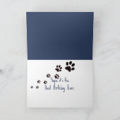 Verjaardag Quilt Dog Design met Bone Kaart (Binnen)