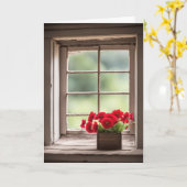 Verjaardag Rode Gerbera madeliefjes in doos Kaart (Gele Bloem)