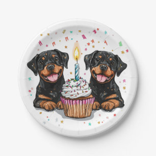 Verjaardag Rottweiler Dogs Papieren Bordje