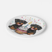 Verjaardag Rottweiler Dogs Papieren Bordje (Gekanteld)