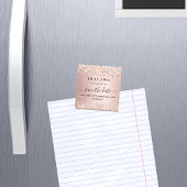 Verjaardag roze goud save the date magneet