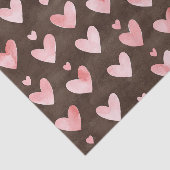 Verjaardag Roze Harten Tissuepapier (Detail)