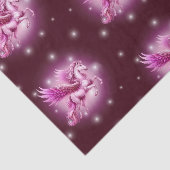 Verjaardag Roze Pegasus Fantasy Design Tissuepapier (Detail)