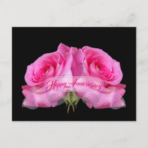 Verjaardag Roze Rozen Verzamelde Kaarten