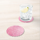 Verjaardag Roze Witte Harten Kartonnen Onderzetters (Insitu)