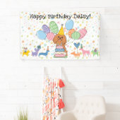 Verjaardag Ruby Cavalier King Charles Spaniel Spandoek (Insitu)