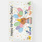Verjaardag Ruby Cavalier King Charles Spaniel Spandoek (Verticaal)