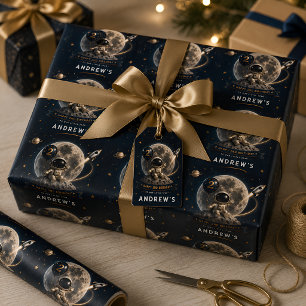 Verjaardag Ruimtevaarder Cadeaupapier