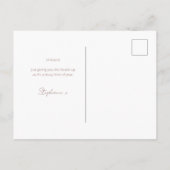 Verjaardag Save the Date Kaart Mocha & Navy (Achterkant)