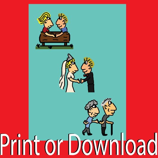 Verjaardag Schattig Stel 🎉 Samen Ouder Worden Car Kaart