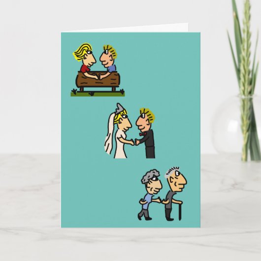 Verjaardag Schattig Stel 🎉 Samen Ouder Worden Car Kaart (Voorkant)