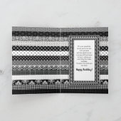 Verjaardag, schoondochter, zwart/wit lagen kaart (Binnen)