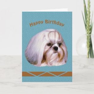 Verjaardag, Shih Tzu Dog Kaart
