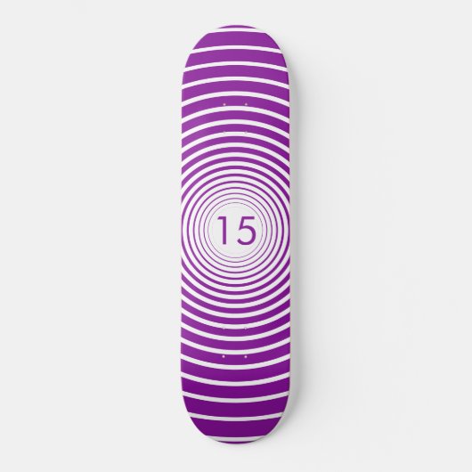 Verjaardag Skateboard - Gepersonaliseerd - Kleuren (Voorkant)