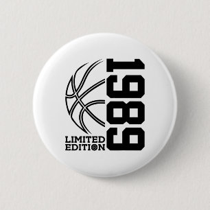 Verjaardag Sketll Limited Edition 1989 Ronde Button 5,7 Cm