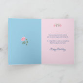 Verjaardag speciaal iemand Retro koffiepot/bloemen Kaart (Binnen)