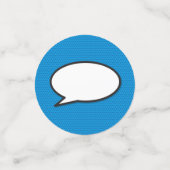 VERJAARDAG Speech Bubble Leuk Retro Stripboek Confetti (Kleine voorkant)