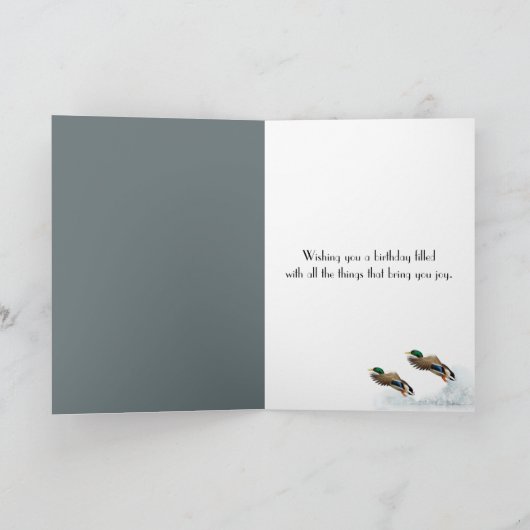 Verjaardag Springer Spaniel Met Eenden Kaart (Binnen)