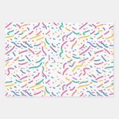 Verjaardag Sprinkles Snoep Pattern Inpakpapier Vel (Voorkant 2)
