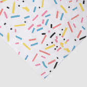 Verjaardag Sprinkles Snoep Pattern Tissuepapier (Detail)