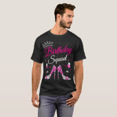 Verjaardag Squad Diva Squad Crown Hearts High Heel T-shirt (Voorkant volledig)