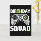Verjaardag Squad Video Game Controller voor Gamer  Kaart (Gele Bloem)
