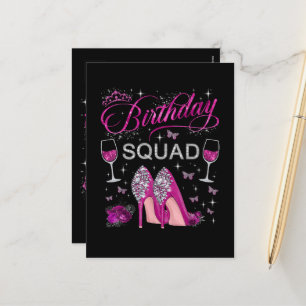 Verjaardag Squad Vlinders Feestdagenkaart