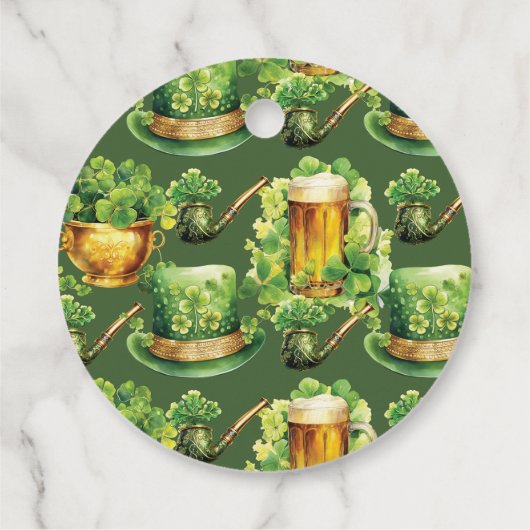 Verjaardag St Patrick's Day Bedankt Bedankjes Labels (Achterkant)