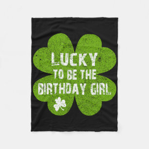 Verjaardag St. Patrick's Day Gelukkig op de Verjaa Fleece Deken