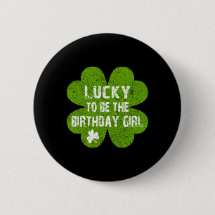 Verjaardag St. Patrick's Day Gelukkig op de Verjaa Ronde Button 5,7 Cm