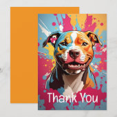 Verjaardag Staffordshire Bedankkaart (Voorkant / Achterkant)