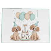 Verjaardag Standaard Poedel Honden Groot Cadeauzakje (Achterkant)